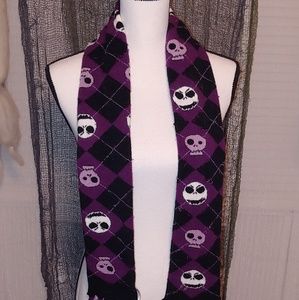 LOUNGEFLY Nightmare Before Christmas plaid scarf